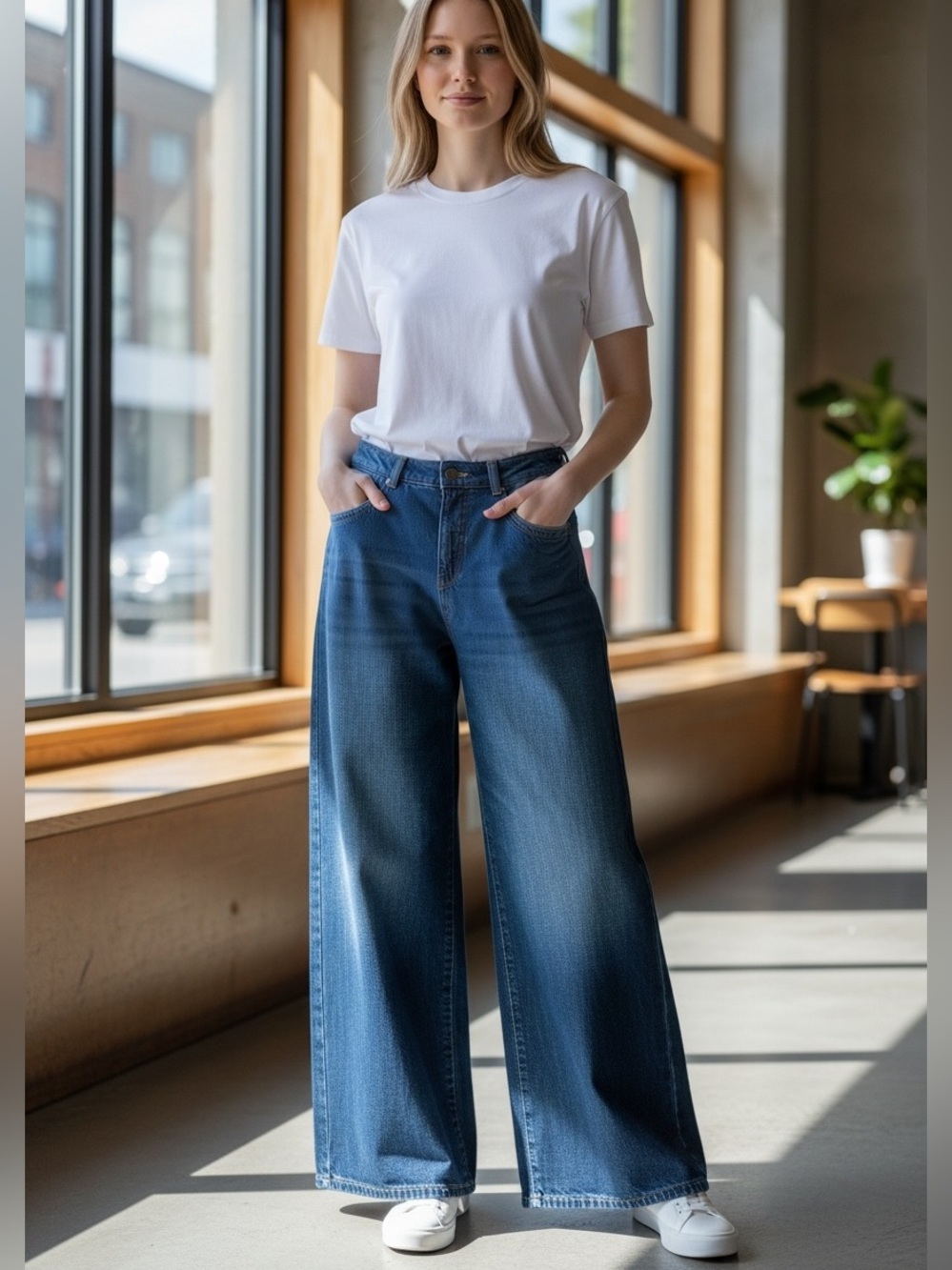 Anthropologie Pilcro Ultra Wide Leg Jeans Size 28